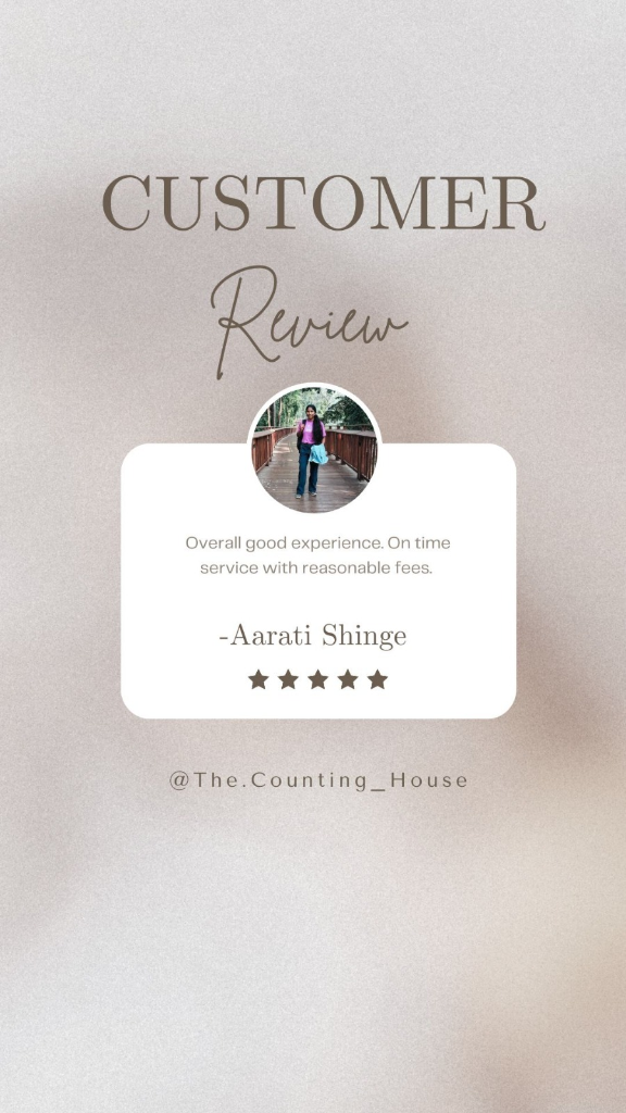 Aarati Shinge customer review card