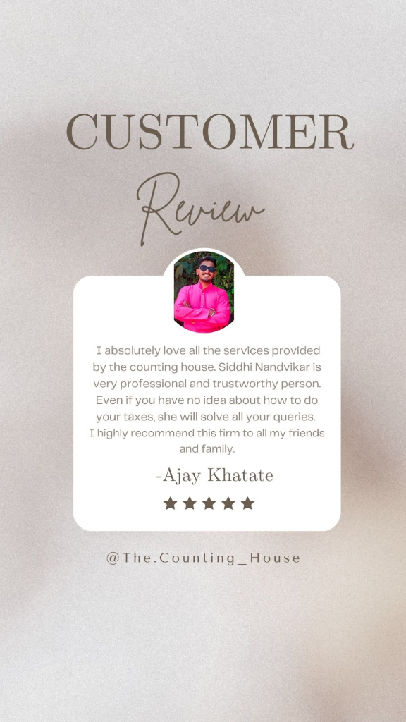Ajay Khatate customer review card