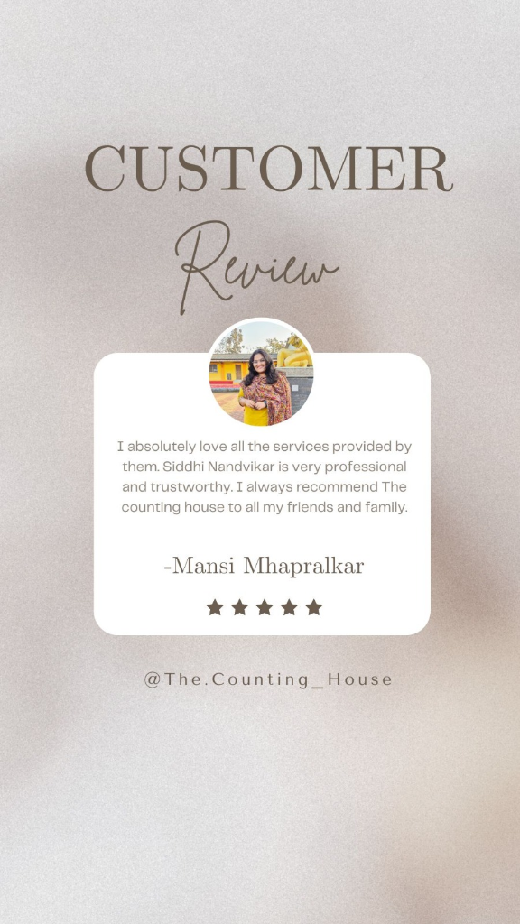 Mansi Mhapralkar customer review card